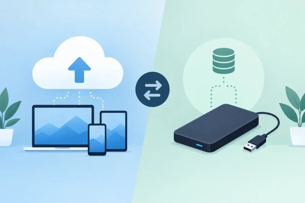 Cloud Backup Versus External Drives Compared