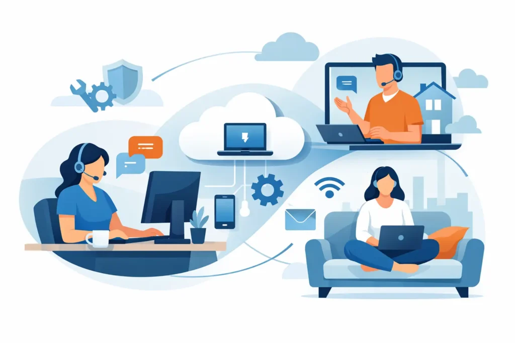 Computer Support for Remote Workers That Works